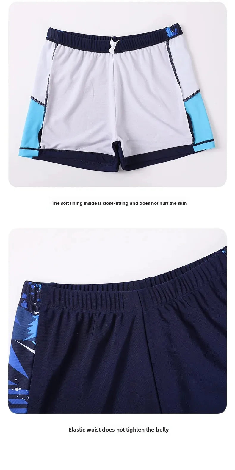 Boys Two-Piece Swimsuit – UV Protection Swimwear for Summer Swimming