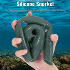 Foldable Silicone Diving Snorkel – Portable Breathable Tube for Freediving