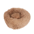 Round Plush Pet Bed – Soft Warm Sleeping Mat for Large Dogs and Cats
