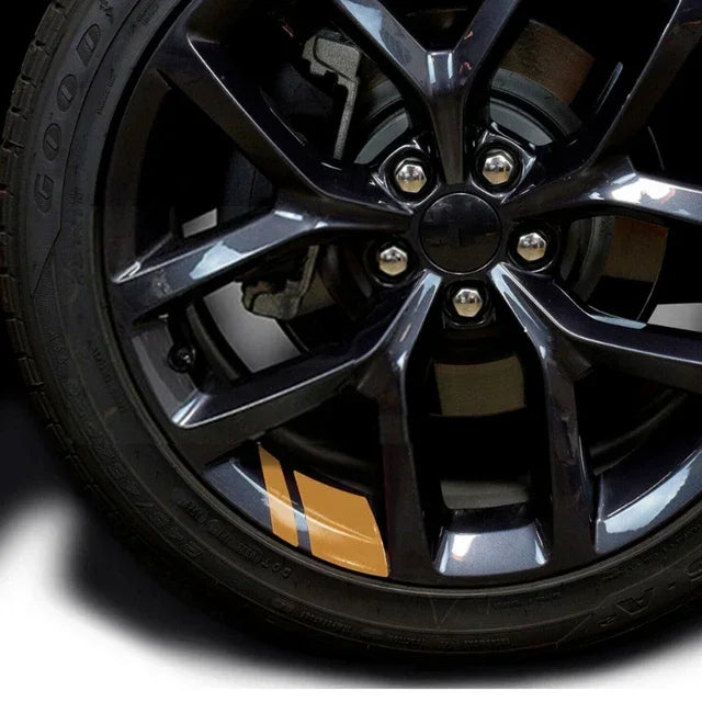 Reflective Vinyl Wheel Rim Decals – 18"-21" Racing Stripes for Dodge Jeep Chrysler