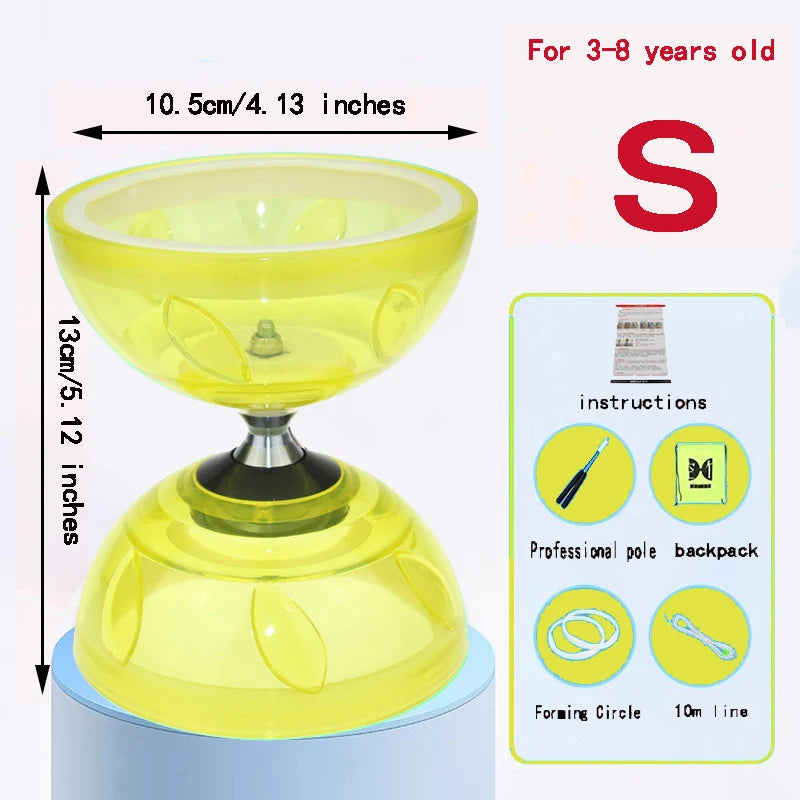 Portable Chinese Yoyo Diabolo – Agility Exercise Gear for Kids and Adults