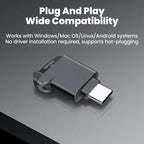 USB-C TF Card Reader – Compact External Storage for Smartphones