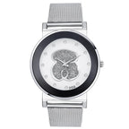 Bear Diamond Quartz Watch – Elegant Minimalist Wristwear for Women