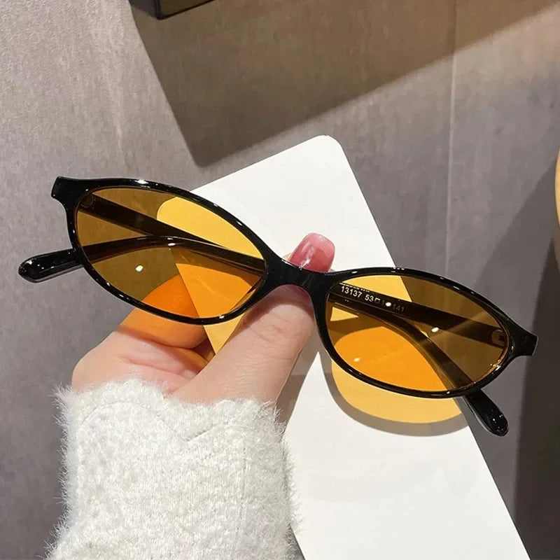 Oval Sunglasses – Small Retro Fashion Shades for Women and Men