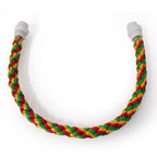 Woven Rope Parrot Toy – Bendable Multi-color Chew Perch for Parakeets