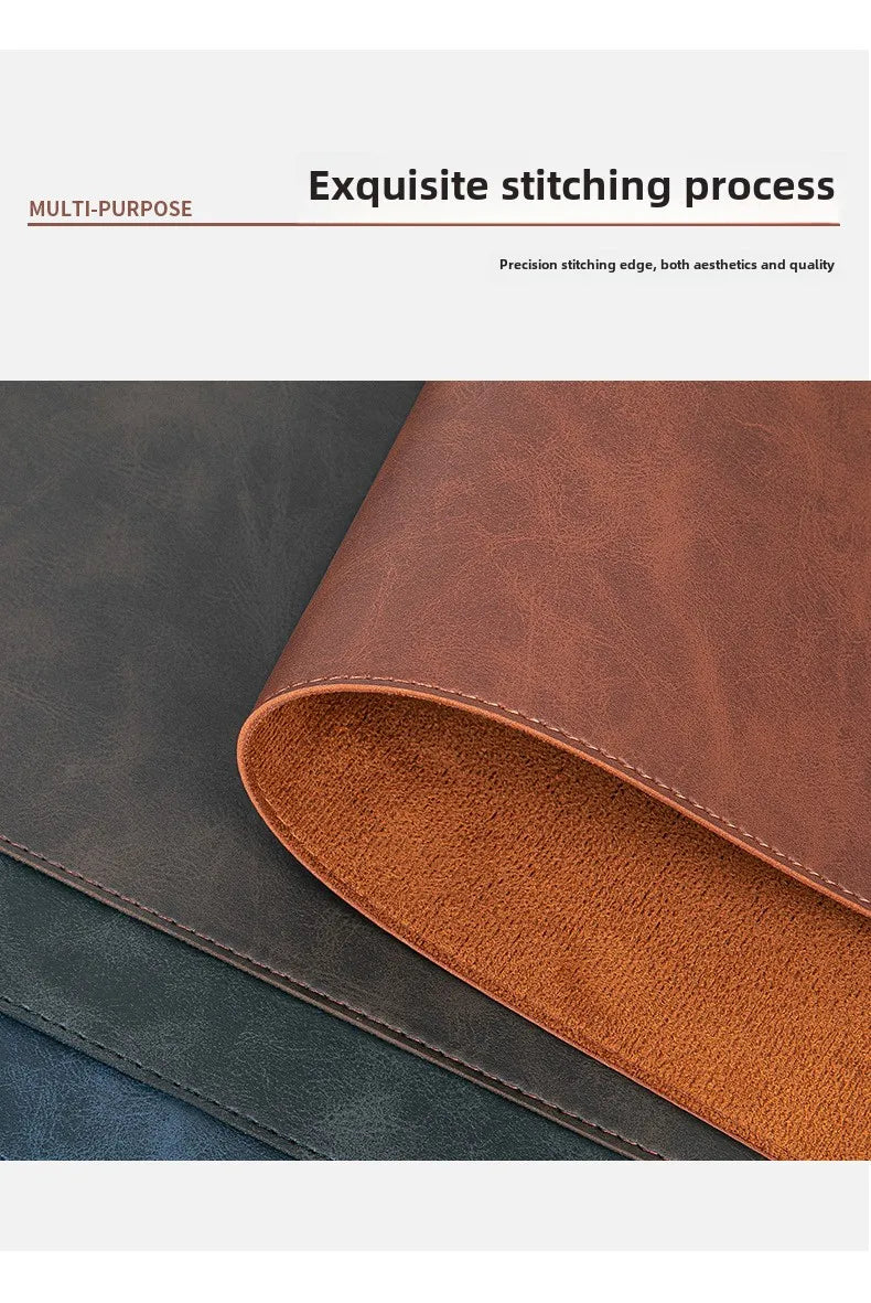 Large PU Leather Desk Pad – Waterproof Protective Mat for Office Gaming