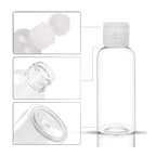 Clear Plastic Squeezable Bottles – Travel Size Containers for Liquid Toiletries