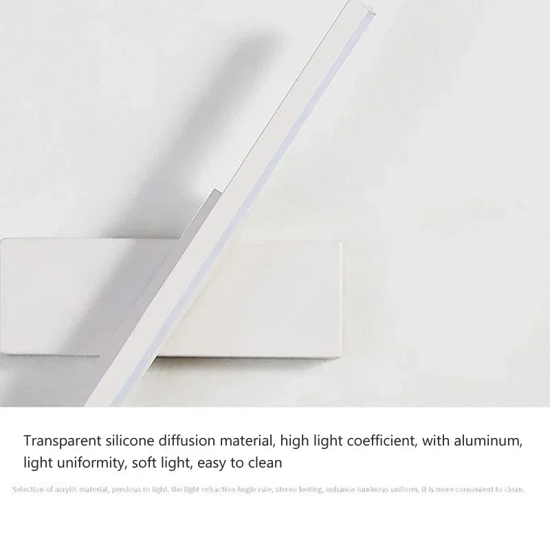 Rotatable LED Wall Sconce – Adjustable Mirror Lighting for Bathroom and Bedroom