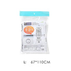 Transparent Vacuum Storage Bags – Compressed Wardrobe Organizer for Clothing