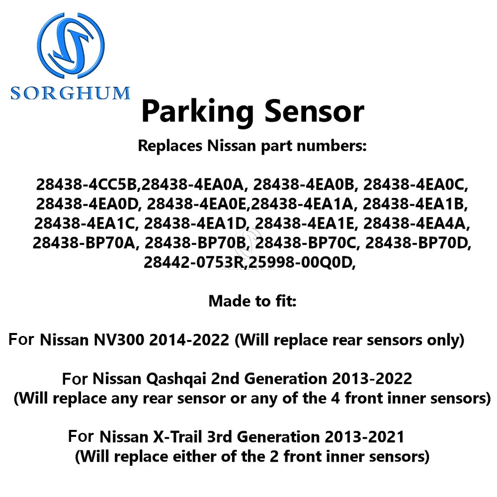 Parking Assist Sensor – Black PDC Reverse Radar for Nissan Qashqai X-Trail
