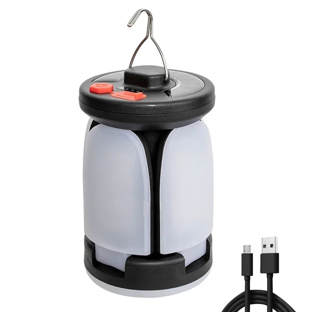 Rechargeable Solar LED Lantern – 1000LM Power Bank for Camping and Fishing