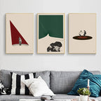 Minimalist Movie Poster Canvas Art – Abstract Modern Wall Decor for Home