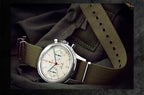 Vintage Pilot Chronograph – 42mm Automatic Waterproof Watch for Men