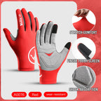 Gel Padded Cycling Gloves – Convertible Full and Half Finger for MTB Riding