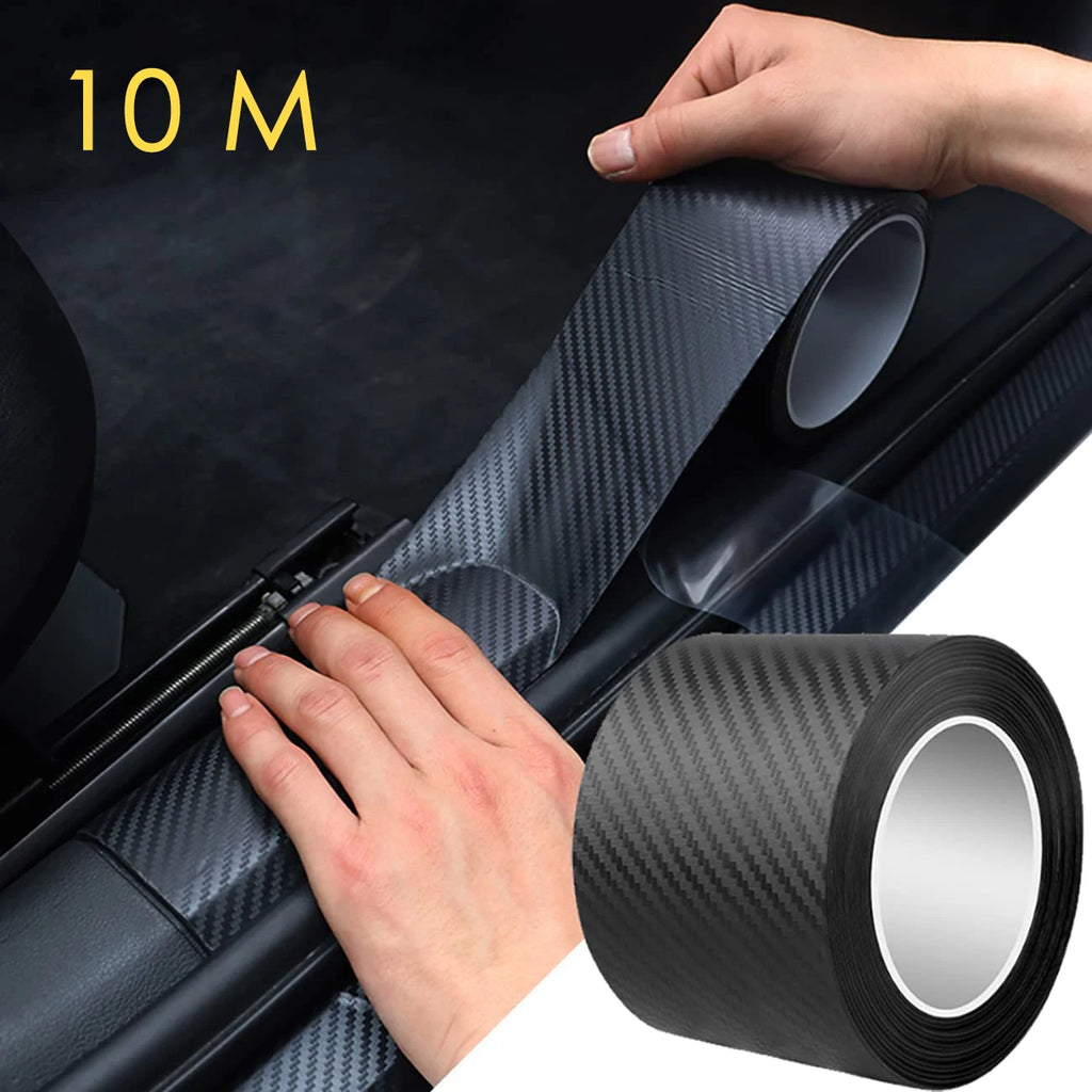 Nano Carbon Fiber Protective Strip – 10m Waterproof Tape for Car Exterior