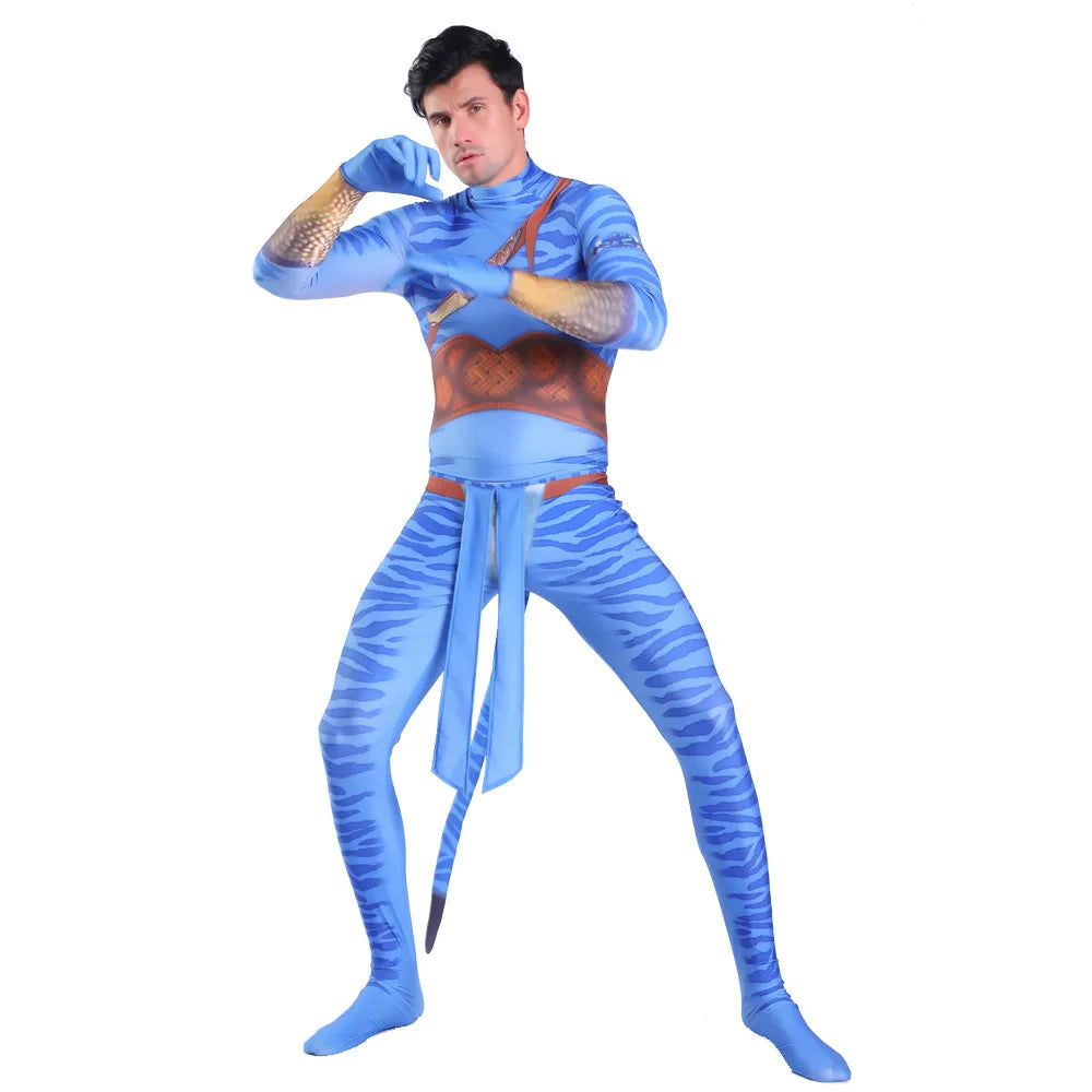 Avatar Alien Bodysuit – The Way of Water Jumpsuit for Halloween Cosplay