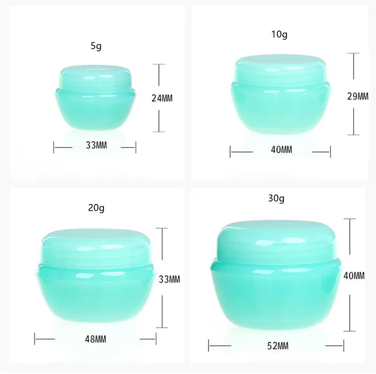 Mushroom Shape Cosmetic Jars – Refillable Travel Containers for Skincare