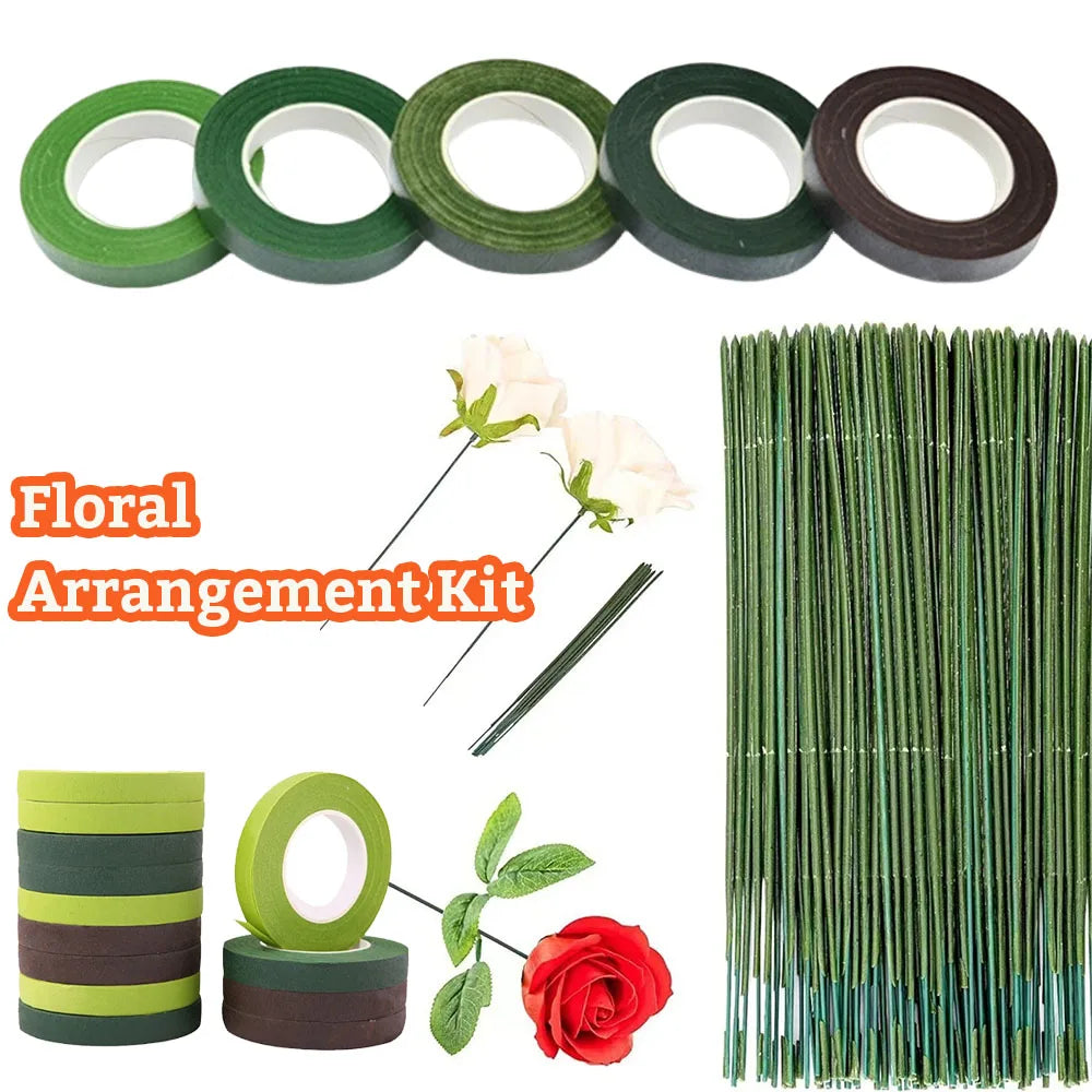 Floral Stem Wire and Tape – DIY Handmade Material for Bouquet Arranging
