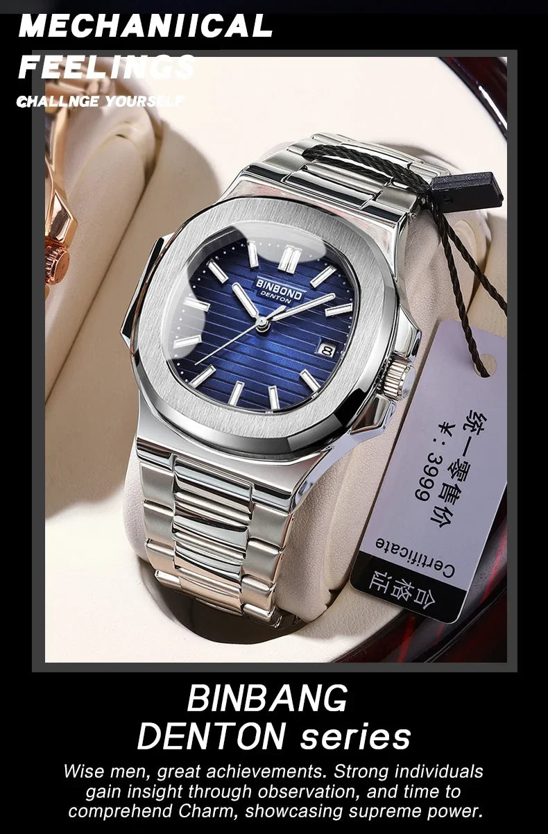 Automatic Quartz Wristwatch – Luxury Business Movement for Men