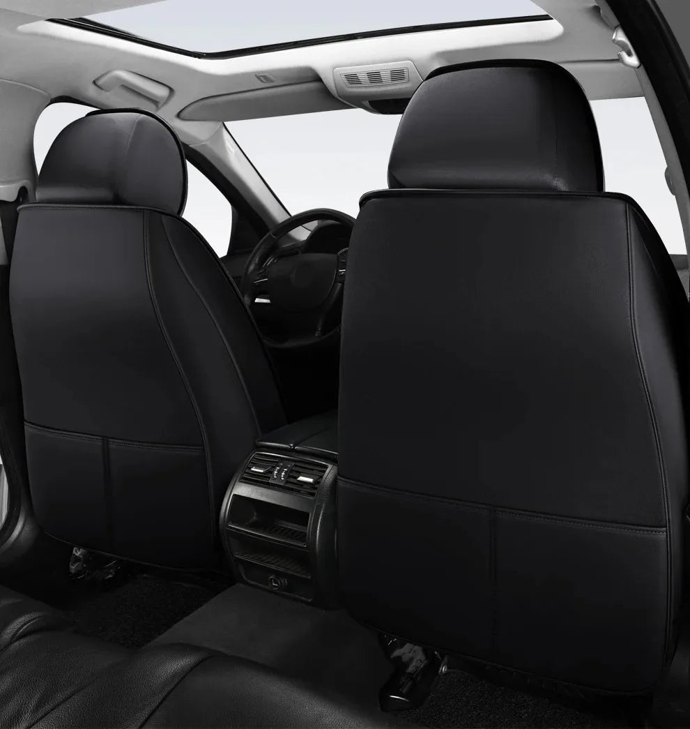 Full-Wrap Leather Car Seat Covers – Durable Universal Fit for All-Season Driving