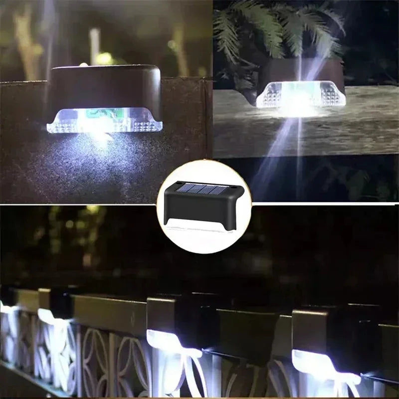 Waterproof Solar LED Deck Lights – Outdoor Step Lamps for Garden Patio Decor