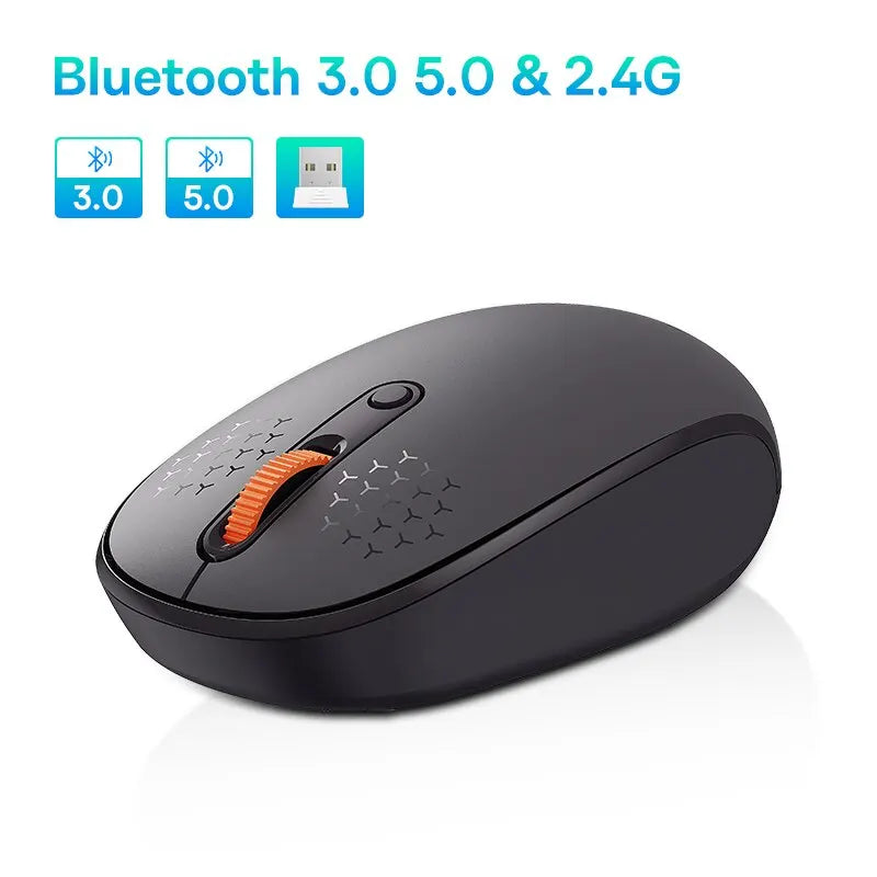 Wireless Bluetooth Mouse – Silent 1600 DPI Optical for Laptop and Tablet