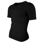Men's Compression Shapewear Shirt – V-Neck Tummy Control for Fitness Workout