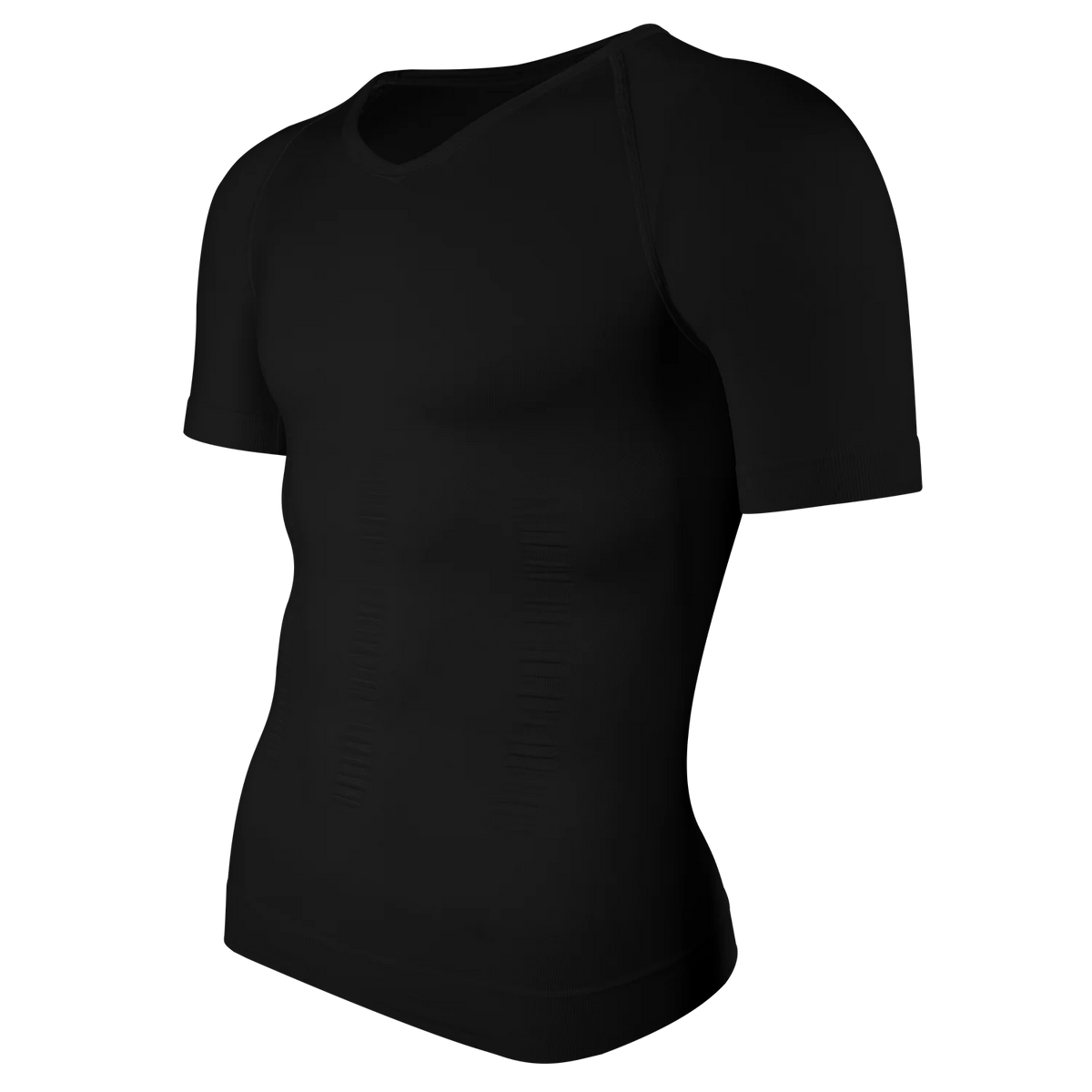 Men's Compression Shapewear Shirt – V-Neck Tummy Control for Fitness Workout