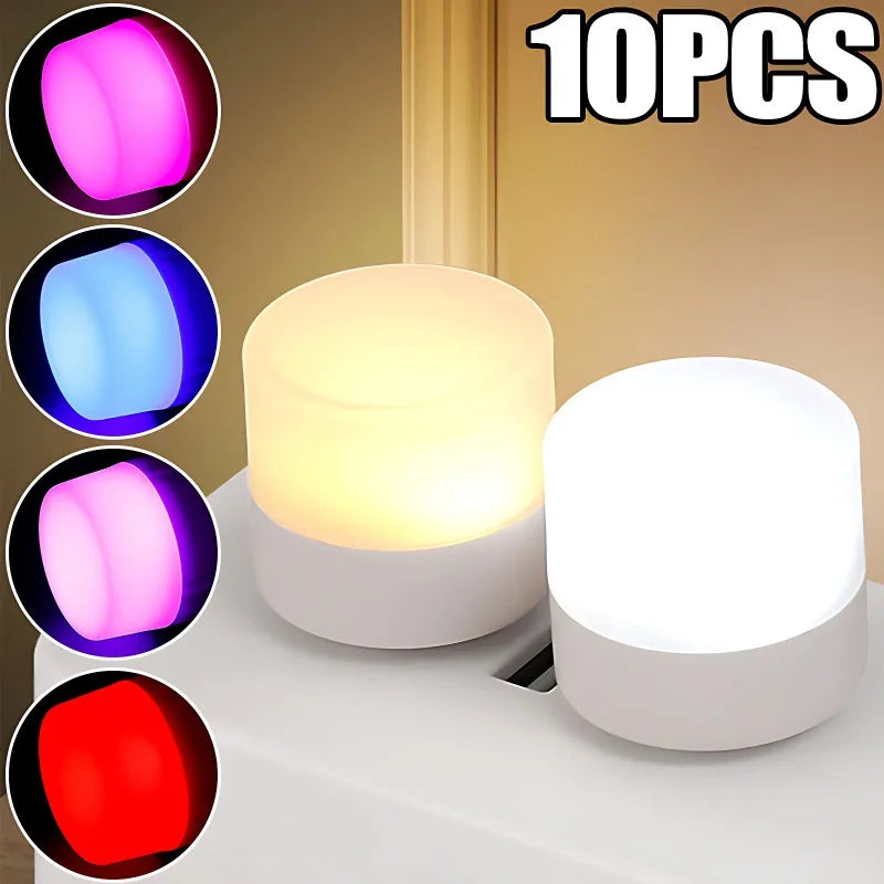 Mini USB LED Night Light – Portable Eye Protection for Bedroom Reading