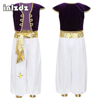 Boys Arabian Prince Costume – Vest and Pant Set for Halloween Cosplay