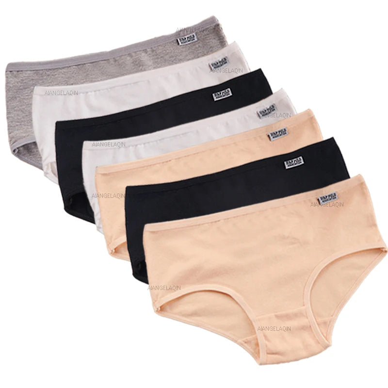 Cotton Brief Panties – Plus Size Women's Sexy Underwear for Daily Comfort