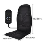 Heated Back Massage Cushion – Infrared Vibrating Mat for Home Office and Car