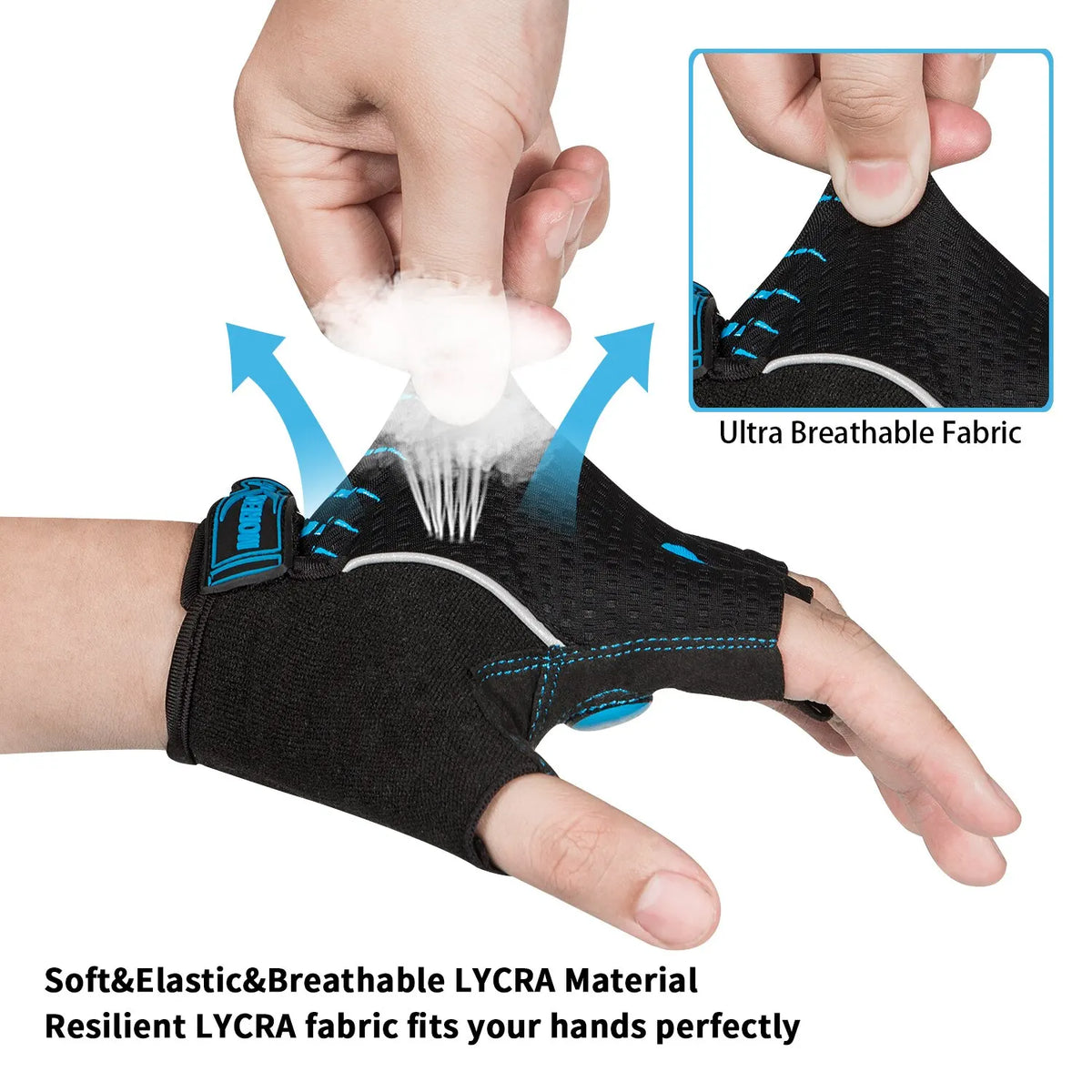 MOREOK Gel Padded Cycling Gloves – Breathable MTB Gear for Men and Women