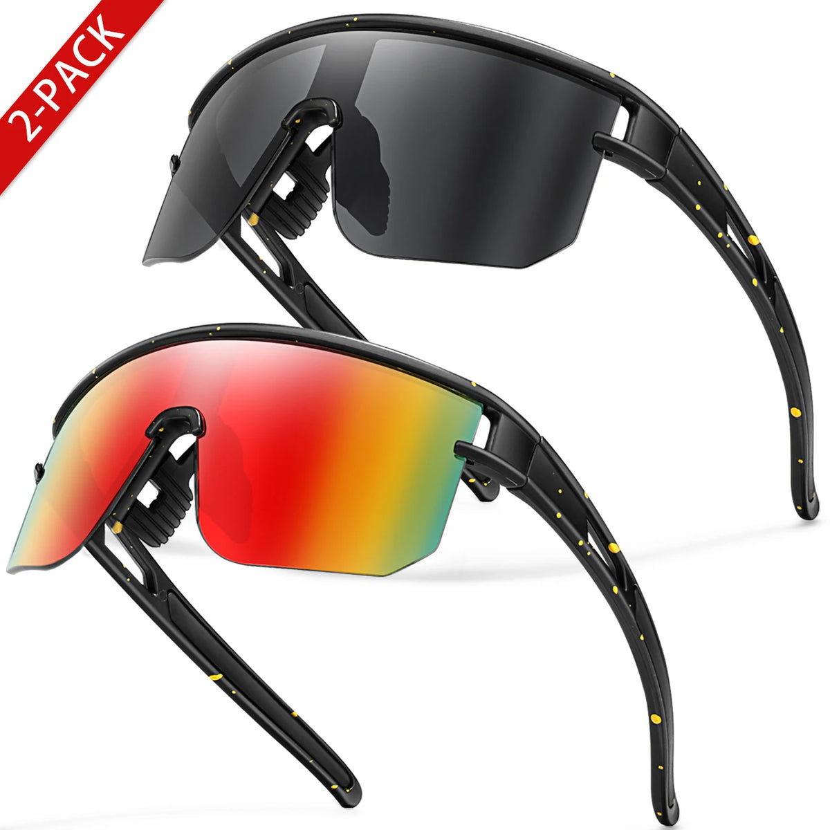 Kids Sport Cycling Sunglasses – UV400 Youth Eyewear for Outdoor Bike Baseball