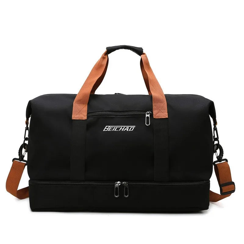 Portable Duffle Gym Bag – Lightweight Fitness Carry-on for Travel and Sports