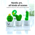 Mini Resin Succulent Cactus Plants – Decorative Ornaments for Home and Office