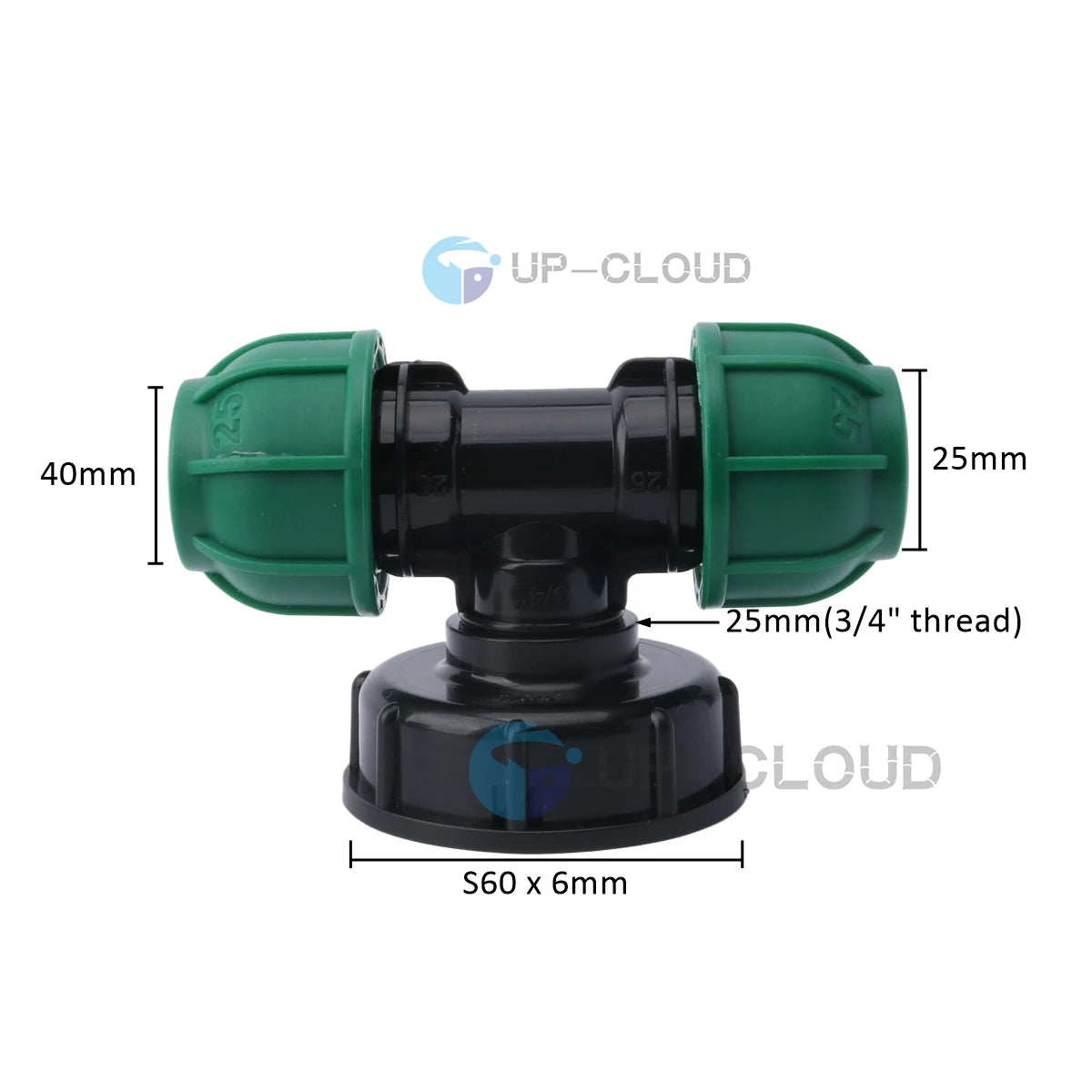 IBC Tank Adapter – S60 to PE Pipe Fitting for Garden Irrigation Systems