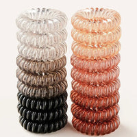 Spiral Hair Coils – Waterproof No Crease Ties for Daily Hair Styling