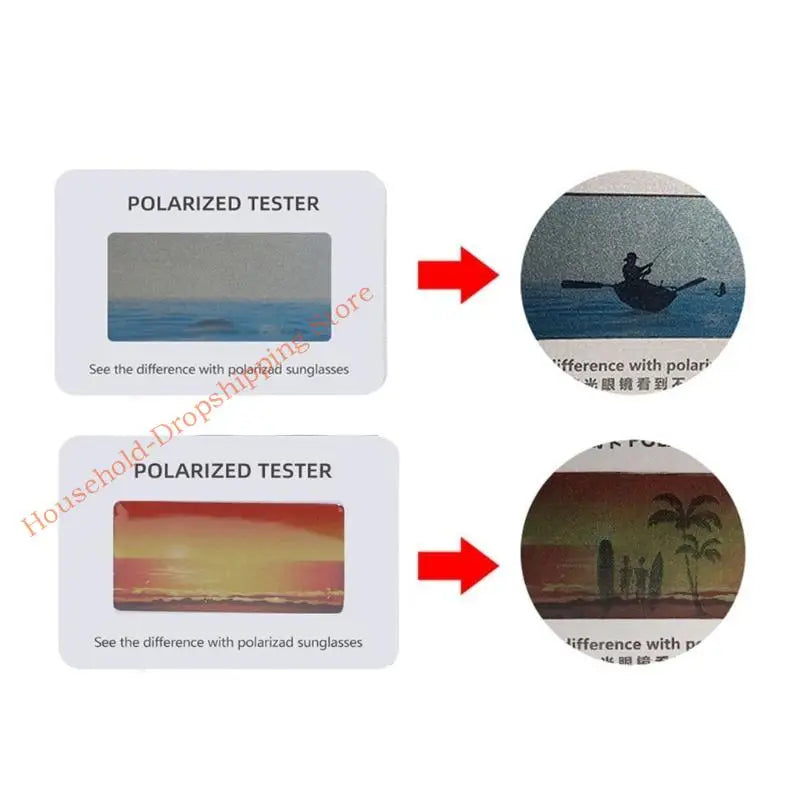 Polarized Sunglasses Test Card – Optical Verification Tool for Eyewear