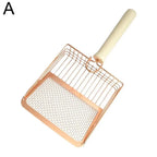 Stainless Steel Cat Litter Scoop – Long Handle Tool for Pet Waste Cleaning