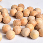 Natural Camphor Moth Repellent Balls – Wooden Cedar Pest Control for Wardrobe