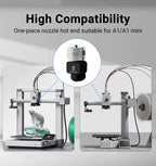 Hardened Steel Hotend Kit – High Speed 3D Printer Nozzle for Bambu Lab A1