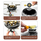 Portable High-Power Camping Gas Stove – Windproof Burner for Outdoor Cooking