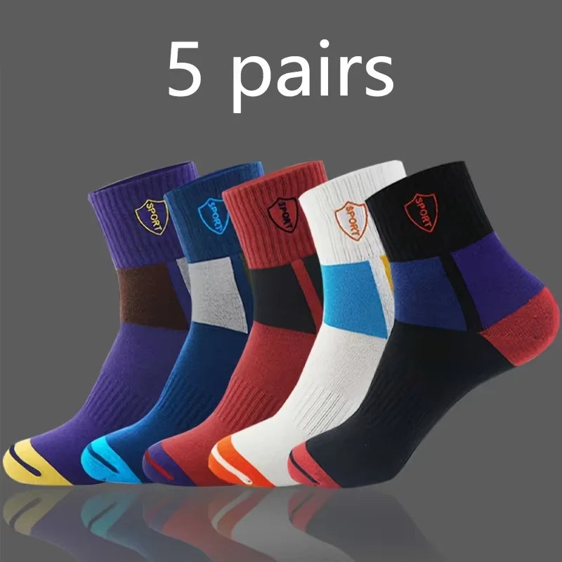 Cotton Mid-calf Socks – Solid Colour Daily Wear for Men