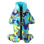 Waterproof Camouflage Dog Jumpsuit – Reflective Winter Coat for Small Medium Dogs