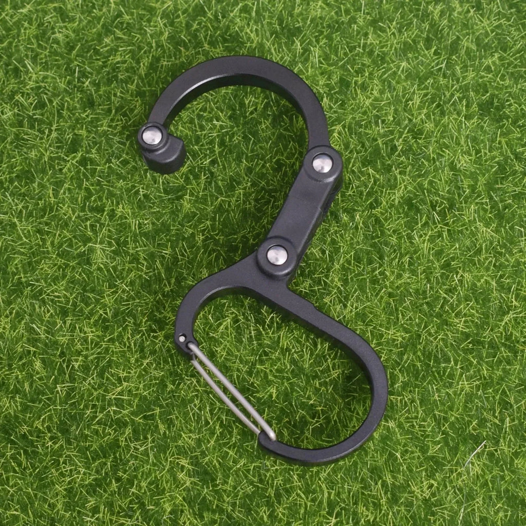 Rotating Hybrid Gear Clip – Heavy Duty Carabiner for Camping and Hiking