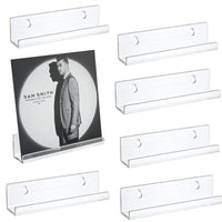 Acrylic Wall-Mounted Record Shelf – Transparent Display for Vinyl Collection