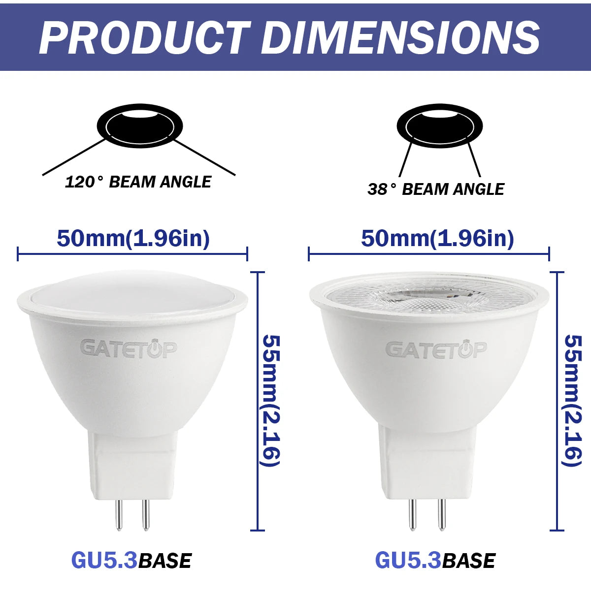 MR16 LED Spotlight Bulb – 6W GU5.3 Energy Efficient Lamp for Home Lighting