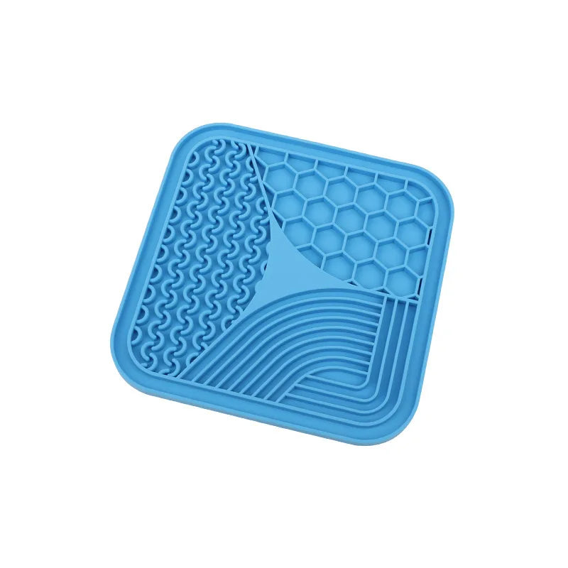Silicone Slow Feeder Mat – Anti-Choking Pet Licking Bowl for Bath and Grooming