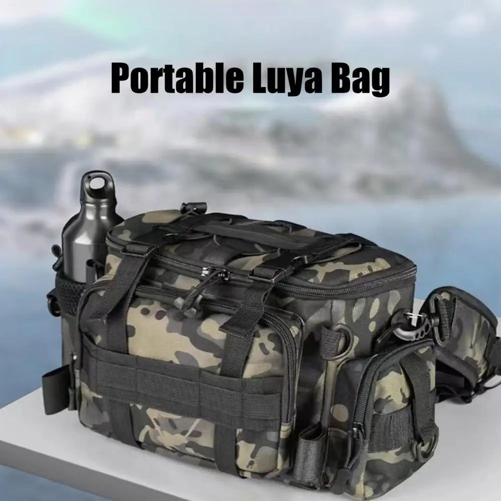 Portable Fishing Shoulder Bag – Rod Holder Storage for Outdoor Sports